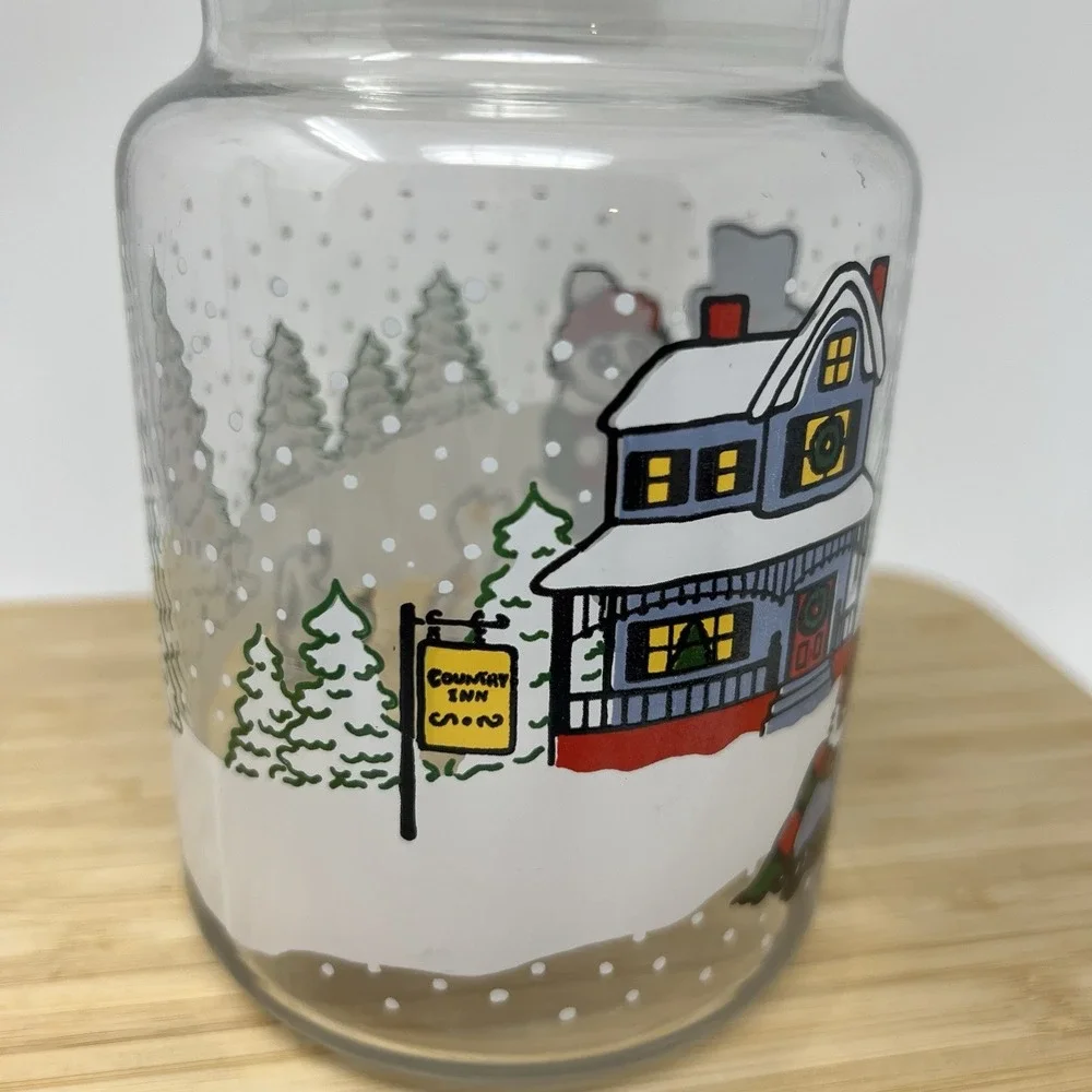 Vintage 1993 ADGI Snowman Country Inn Winter‎ Scene 7
